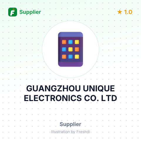 GUANGZHOU UNIQUE ELECTRONICS CO. LTD – summary card, no photo uploaded yet