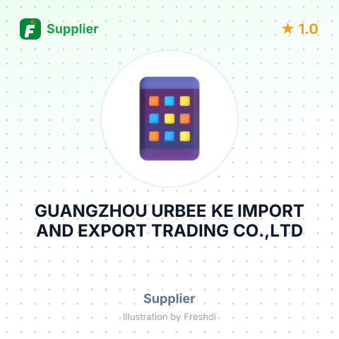 GUANGZHOU URBEE KE IMPORT AND EXPORT TRADING CO.,LTD – summary card, no photo uploaded yet