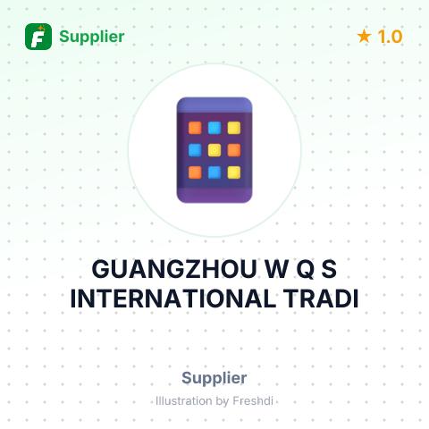 GUANGZHOU W Q S INTERNATIONAL TRADI – summary card, no photo uploaded yet