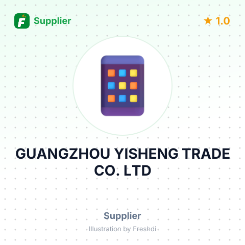 GUANGZHOU YISHENG TRADE CO. LTD – summary card, no photo uploaded yet