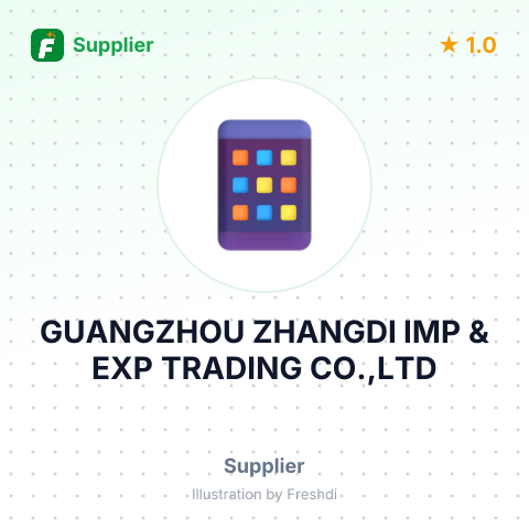 GUANGZHOU ZHANGDI IMP & EXP TRADING CO.,LTD – summary card, no photo uploaded yet