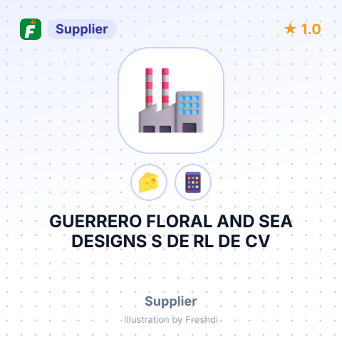 GUERRERO FLORAL AND SEA DESIGNS S DE RL DE CV – summary card, no photo uploaded yet