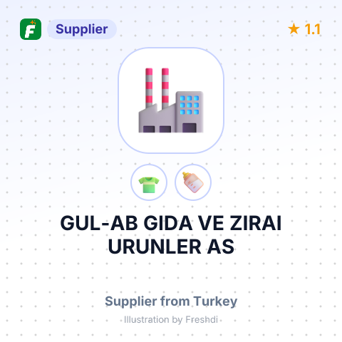 GUL-AB GIDA VE ZIRAI URUNLER AS – summary card, no photo uploaded yet