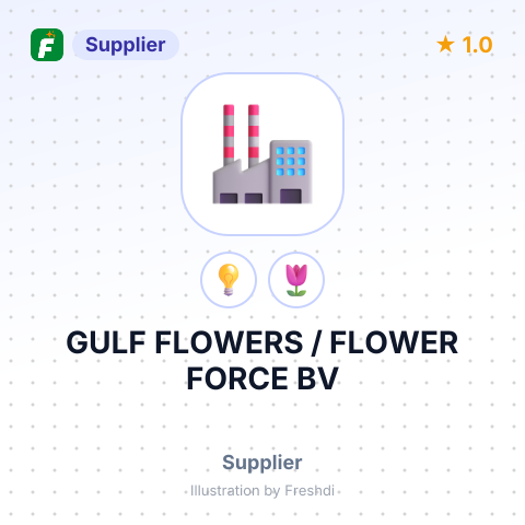 GULF FLOWERS / FLOWER FORCE BV – summary card, no photo uploaded yet