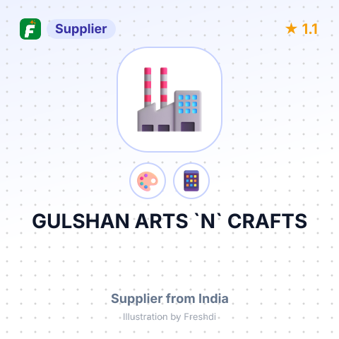 GULSHAN ARTS `N` CRAFTS – summary card, no photo uploaded yet