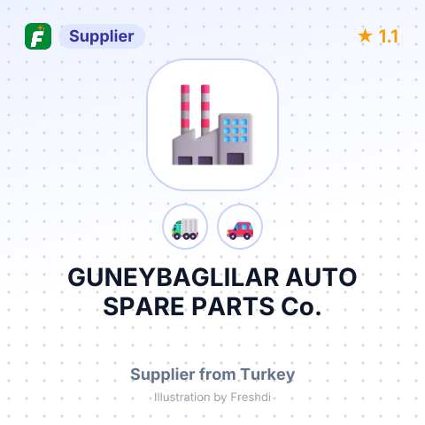 GUNEYBAGLILAR AUTO SPARE PARTS Co. – summary card, no photo uploaded yet