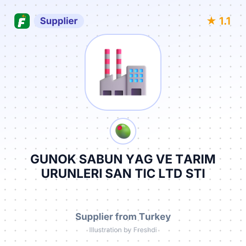 GUNOK SABUN YAG VE TARIM URUNLERI SAN TIC LTD STI – summary card, no photo uploaded yet