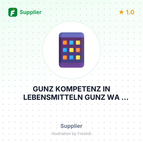 GUNZ KOMPETENZ IN LEBENSMITTELN GUNZ WA RENHANDELS GMBH – summary card, no photo uploaded yet