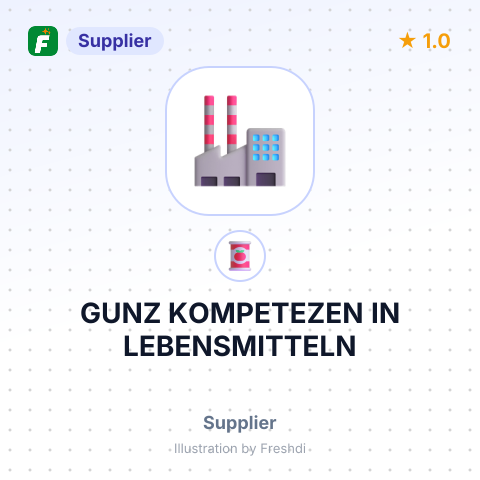 GUNZ KOMPETEZEN IN LEBENSMITTELN – summary card, no photo uploaded yet
