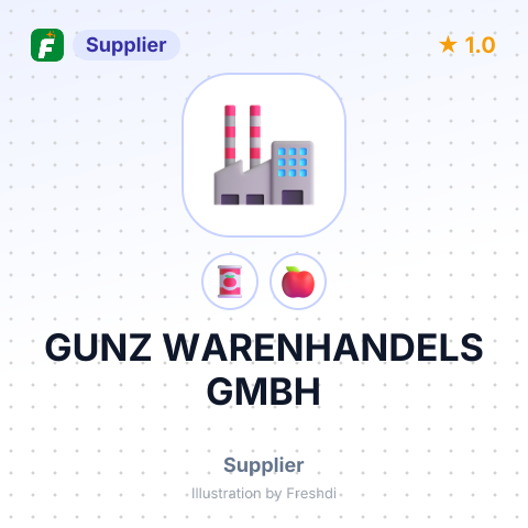 GUNZ WARENHANDELS GMBH – summary card, no photo uploaded yet