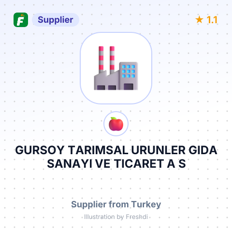 GURSOY TARIMSAL URUNLER GIDA SANAYI VE TICARET A S – summary card, no photo uploaded yet