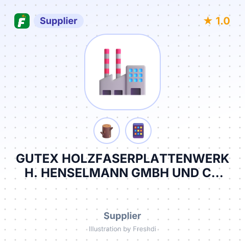 GUTEX HOLZFASERPLATTENWERK H. HENSELMANN GMBH UND CO KG – summary card, no photo uploaded yet