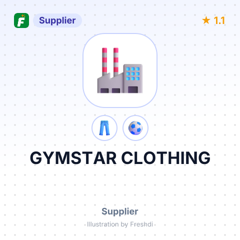 GYMSTAR CLOTHING – summary card, no photo uploaded yet