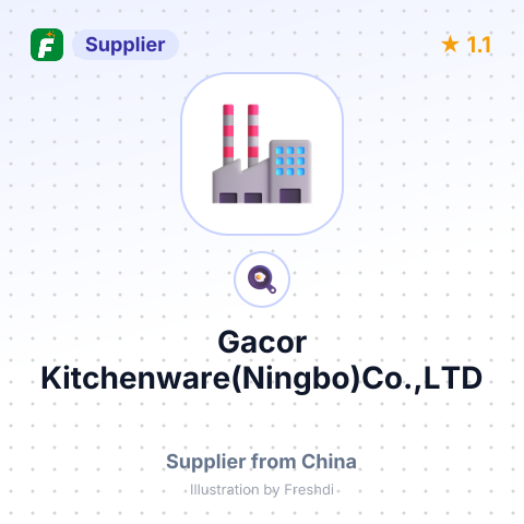 Gacor Kitchenware(Ningbo)Co.,LTD – summary card, no photo uploaded yet