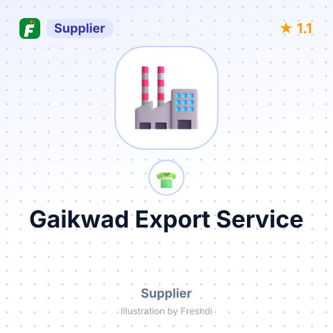 Gaikwad Export Service – summary card, no photo uploaded yet