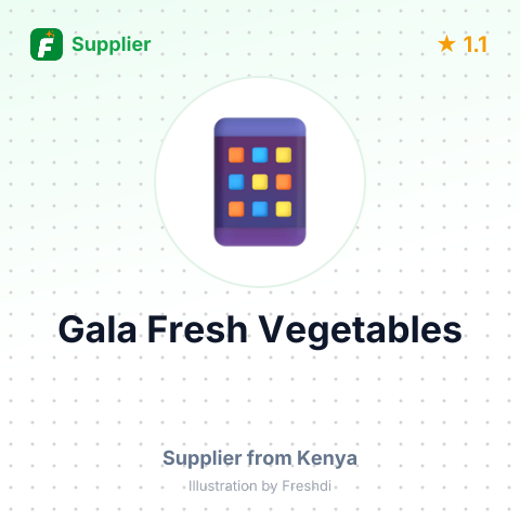 Gala Fresh Vegetables  – summary card, no photo uploaded yet