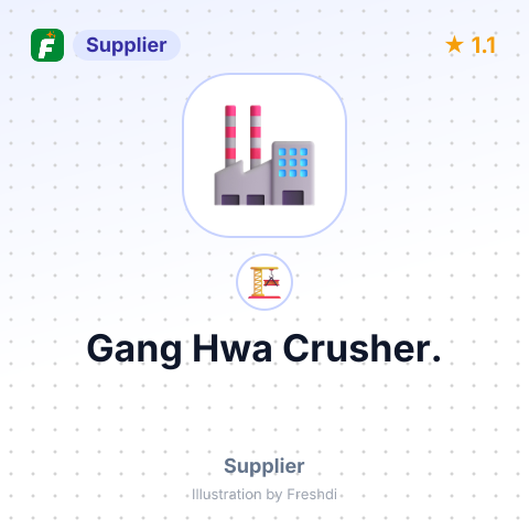 Gang Hwa Crusher. – summary card, no photo uploaded yet