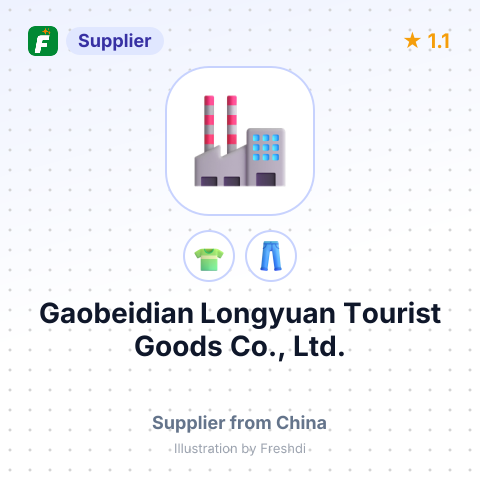 Gaobeidian Longyuan Tourist Goods Co., Ltd. – summary card, no photo uploaded yet