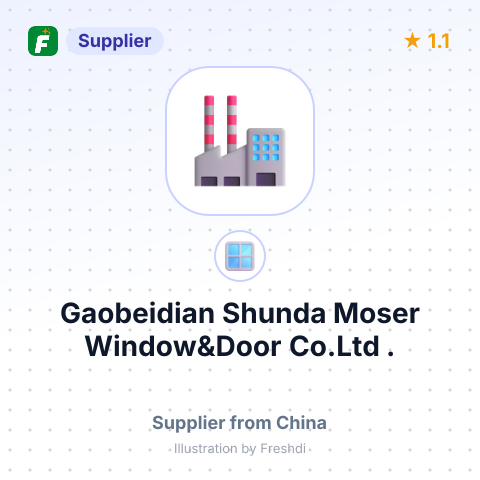 Gaobeidian Shunda Moser Window&Door Co.Ltd . – summary card, no photo uploaded yet