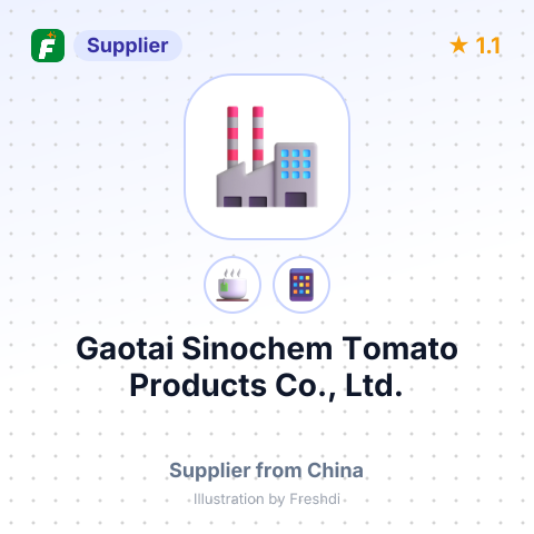 Gaotai Sinochem Tomato Products Co., Ltd.  – summary card, no photo uploaded yet