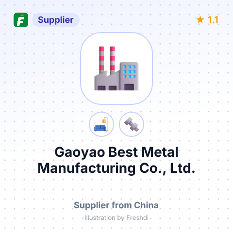 Gaoyao Best Metal Manufacturing Co., Ltd. – summary card, no photo uploaded yet