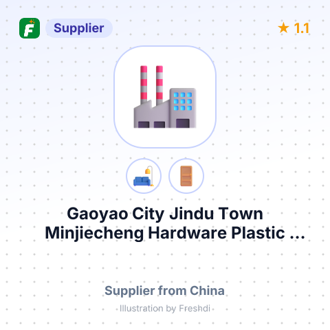 Gaoyao City Jindu Town Minjiecheng Hardware Plastic Factory – summary card, no photo uploaded yet