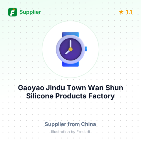 Gaoyao Jindu Town Wan Shun Silicone Products Factory – summary card, no photo uploaded yet
