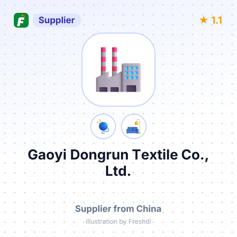 Gaoyi Dongrun Textile Co., Ltd. – summary card, no photo uploaded yet