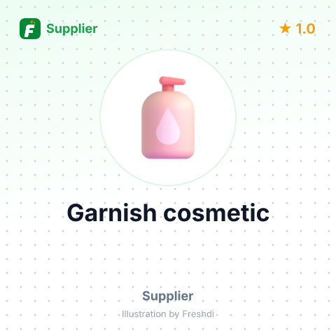 Garnish cosmetic – summary card, no photo uploaded yet