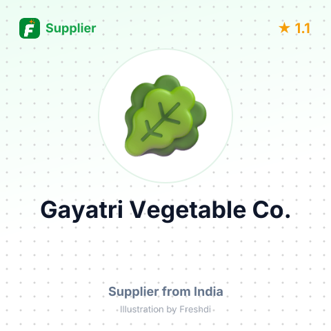 Gayatri Vegetable Co. – summary card, no photo uploaded yet