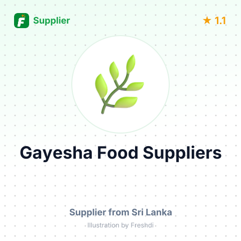 Gayesha Food Suppliers – summary card, no photo uploaded yet