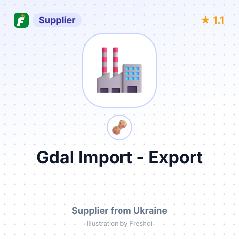 Gdal  Import - Export  – summary card, no photo uploaded yet