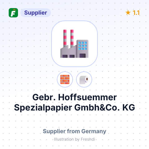 Gebr. Hoffsuemmer Spezialpapier Gmbh&Co. KG – summary card, no photo uploaded yet