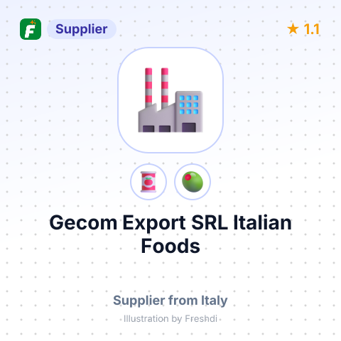 Gecom Export SRL Italian Foods  – summary card, no photo uploaded yet
