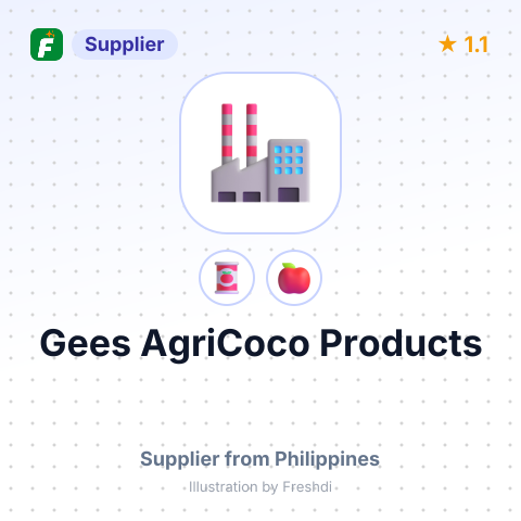 Gees AgriCoco Products  – summary card, no photo uploaded yet