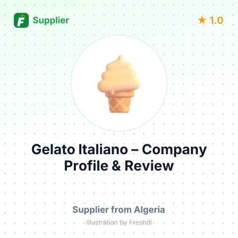 Gelato Italiano – summary card, no photo uploaded yet