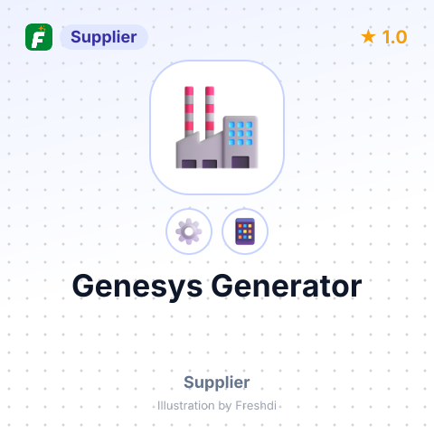 Genesys Generator – summary card, no photo uploaded yet