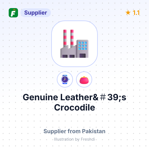 Genuine Leather&＃39;s Crocodile – summary card, no photo uploaded yet