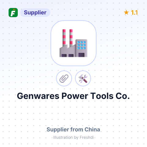 Genwares Power Tools Co. – summary card, no photo uploaded yet