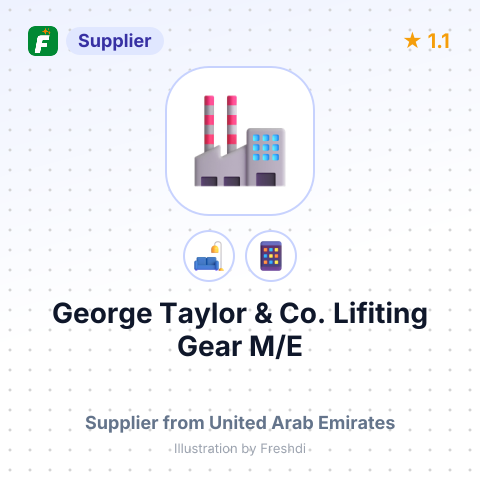 George Taylor & Co. Lifiting Gear M/E – summary card, no photo uploaded yet