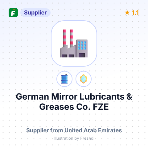 German Mirror Lubricants & Greases Co. FZE – summary card, no photo uploaded yet