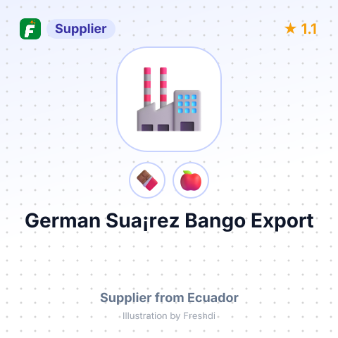 German Sua¡rez Bango Export  – summary card, no photo uploaded yet