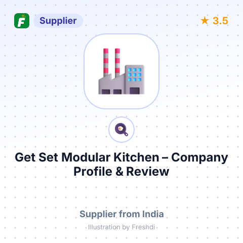 Get Set Modular Kitchen – summary card, no photo uploaded yet