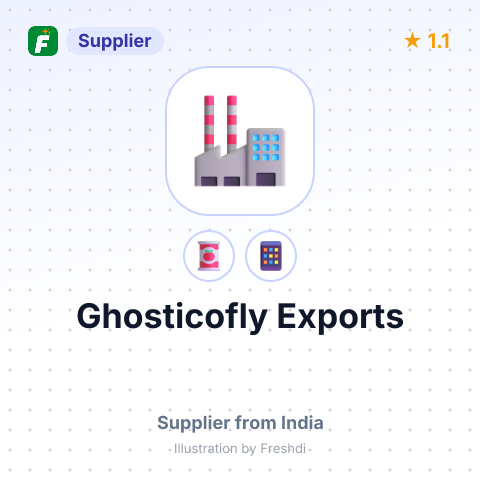 Ghosticofly Exports  – summary card, no photo uploaded yet