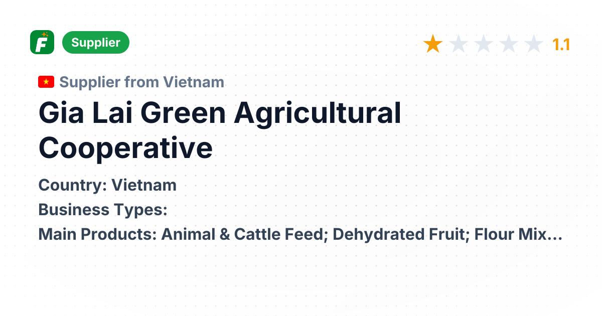 Gia Lai Green Agricultural Cooperative | Passion Fruit & Coconut Focus ...