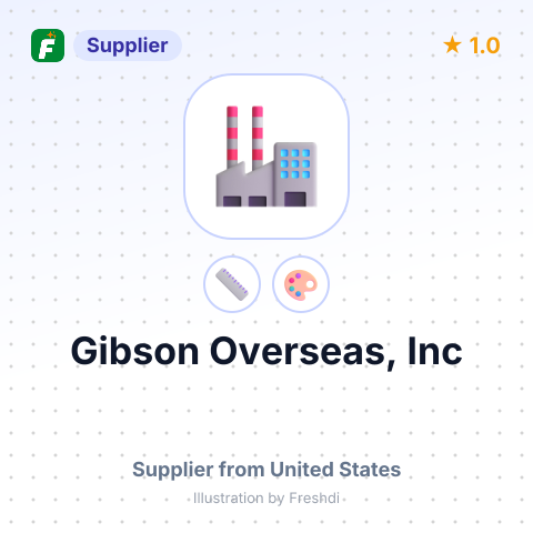 Gibson Overseas, Inc – summary card, no photo uploaded yet