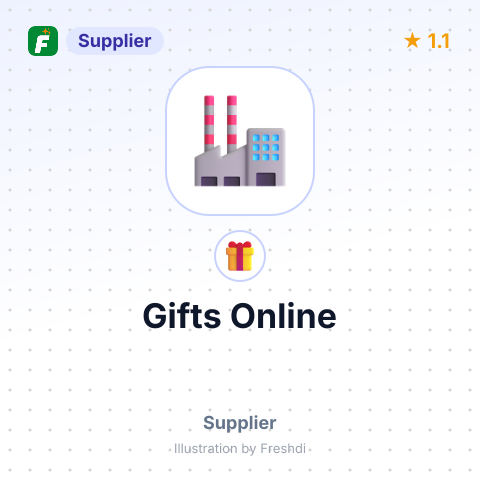 Gifts Online – summary card, no photo uploaded yet