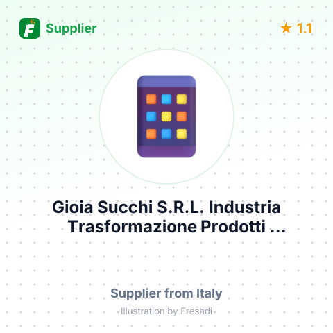 Gioia Succhi S.R.L. Industria Trasformazione Prodotti Agroalimentari  – summary card, no photo uploaded yet