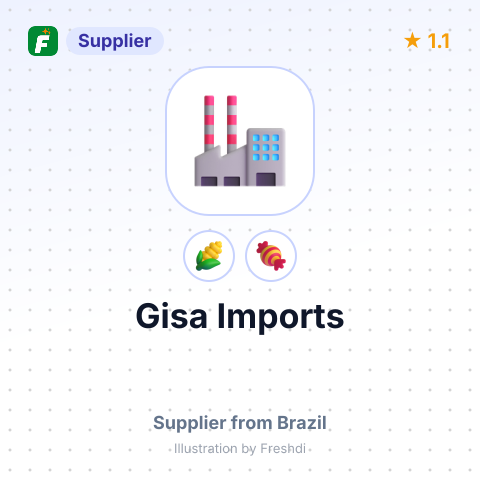 Gisa Imports  – summary card, no photo uploaded yet