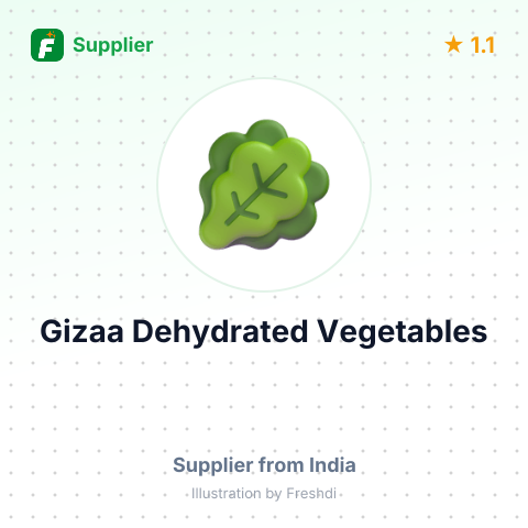 Gizaa Dehydrated Vegetables  – summary card, no photo uploaded yet